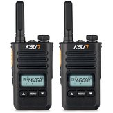 2Pcs KSUN XKB Аппаратура связи двухдиапазонная портативная рация 6W Радиостанция двусторонняя HF-передатчик-приемник любителям радиосвязи