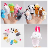 10Pcs Plush Animal Finger Puppet Set Play Learn Story Toy Kids Baby Early Educational Dolls