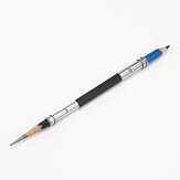 1ピース調整可能なデュアルヘッド鉛筆エクステンダースケッチ鉛筆ホルダーオフィス学校美術書き込みツールギフト