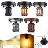 Adaptador de lâmpada vintage industrial E27 para parede ou teto, suporte de soquete de lâmpada de parafuso, AC110-220V