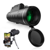 IPRee® Telescópio Monocular Óptico de Lente HD 40X60 + Tripé + Clip para Celular