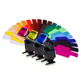 20 σε 1 Καρτέλα Φίλτρου Κοινής Χρήσης με Χρωματικά Ζελέ για Φωτογραφία Φλας Speedlite LED Video Light