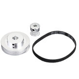 TWO TREES® 60Teeth 8mm Bore Diameter + 20Teeth 5mm Bore GT2 Timing Belt Pulley with  6mm Timing Belt for 3D Printer