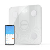 BlitzWolf® BW-SC1 WiFi Smart Body Fat Escala Control de APP Análisis de datos de IMC con 13 métricas corporales Peso digital Escala