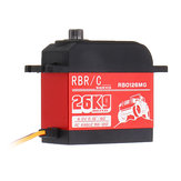 RBR/C RB0126MG 26KG 90° 120° سيرفو معزز ضغط عالية الأداء بتقنية الألياف المعدنية الرقمي للسيارات والقوارب والروبوتات بنماذج 1/8/10 Crawler
