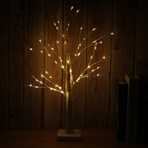 Zasilanie bateryjne 60 cm 55 diod LED brzoza gałązka lampka nocna Holiday Home Party Wedding Decor Christmas Gift