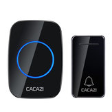 Το ασύρματο CACAZI FA10 Self-powered Wireless Music Κουδούνι είναι αδιάβροχο χωρίς μπαταρία, με κλήση κουδουνιού 1 κουμπί 1 δέκτη