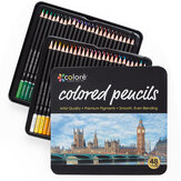 H&B HB-CPTB072 Juego de lápices de colores grasos preafilados de 48/72 colores para dibujo y pintura