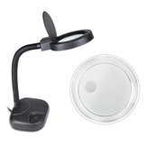 Light Tube Magnifier Desktop Table Desk Flexible Magnifying Lamp 5X-10X Magnifier