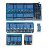 Módulo de relé de 12V 1/2/4/8/16 canales con optoacoplador para PIC AVR DSP ARM Geekcreit para Arduino: productos compatibles con placas oficiales de Arduino