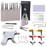 Kit di 37 potenti strumenti del fabbro che comprende ganci e strumenti per aprire le serrature.