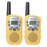 0.5W UHF auto multi-canais mini-rádios walkie talkie amarelo 388 t-