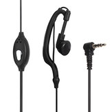Hands Free Ακουστικά 3.5mm για τους Zastone ZT-2R Walkie Talkies σε μαύρο χρώμα