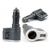 Adaptateur de chargeur de voiture USB Chargeur de cigarette pour iPod iPhone