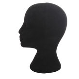 महिला ब्लैक स्टायरोफोम पुतला सिर स्टैंड मॉडल