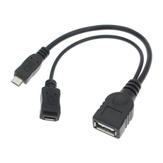 2 في 1 Femal OTG Plug to Male Micro USB محول Cable Tablet for Tablet