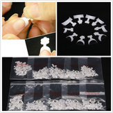 500x Weiß Französisch Falsch Acryl 3D Nail Art Tipps Dekoration