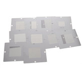 10-teiliger 90 x 90 mm BGA Schablonen-Kit für universelles Laptop-Reballing