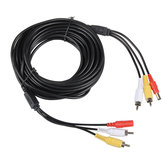 2RCA + Электропитание аудио-видео кабель для видеокамеры безопасности