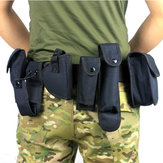 Tactical Belt With 9 Pouches Outdoor Utility Kit 