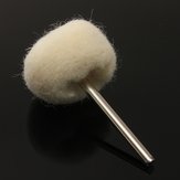 1pz Sfera di lucidatura in lana da 3mm per carta abrasiva per gioielli in giada con mandrino