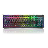 Motospeed K70 Waterdicht Kleurrijk LED Verlicht Backlit USB Wired Gaming Keyboard
