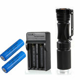 MECO XPE-Q5 600LM Zoomable LED Flashlight+Battery+Charger