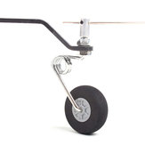 Conjunto de suporte de roda de cauda em fibra de carbono com rodas para avião RC de 20~40CC