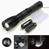 T6 2000lumens 5 Modes Long Range Zoomable LED Flashlightt