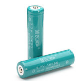 2PCS MECO 3.7v 4000mAh 保護付き再充電可能な18650 Li-ion バッテリー