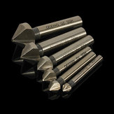 6 peças 6,3 mm -20,5 mm 90 graus HSS escareador Broca bits chanfro Brocas ferramenta de trabalho de madeira