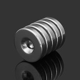 5 pezzi N35 Magneti al neodimio a disco forte 25 mm x 5 mm Magneti rotondi NdFeB con foro da 6 mm