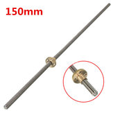 Cable de 150 mm Tornillo Cable de acero inoxidable con rosca de 8 mm Tornillo con tuerca de latón con brida