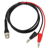 BNC Q9 To Dual Βύσμα μπανάνας Stackable 4mm with Socket Test Leads Probe Cable 120CM