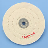 Roda de polimento redonda de feltro de 6 polegadas com eixo de 1/2 polegada para polir