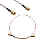 50cm SMA Mannelijk naar SMA Mannelijk Bulkhead RF Coax Pigtail Kabel Adpter Connector RG316