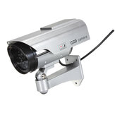Caméra factice de sécurité de surveillance CCTV solaire extérieure avec flash LED