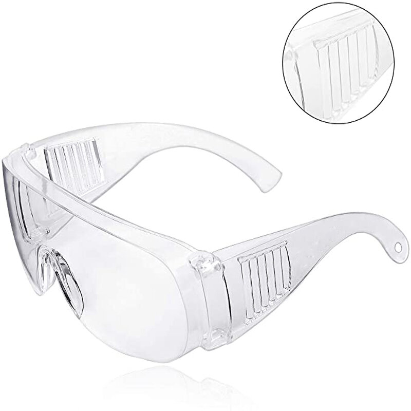White Occhiali da sci SafetyGoggles Anti-Shock Anti-Shock Dust Mites Occhiali da smerigliatura 100% protezione UV Outdoor Goggles per prevenire particolati e nebbia
