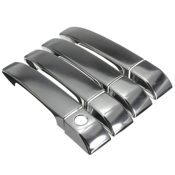 Silver Chromed Door Handle Covers Set for Land Rover Range Rover 2002-2012