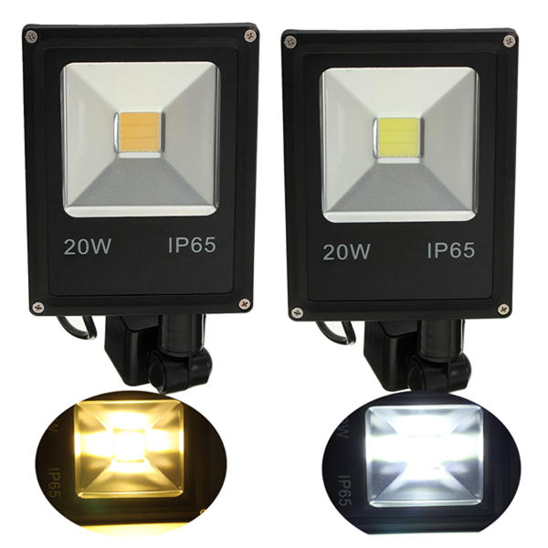20W LED Security Flood Light Motion PIR Sensor Outdoor Garden Spotlight IP65