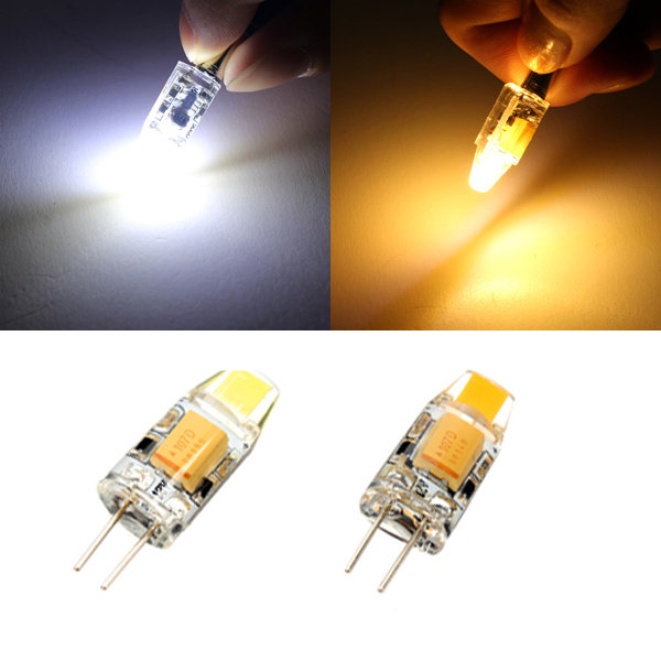 G4 LED-lampen 1W transparant wit / warm wit ma?s lichtlamp AC / DC 12V