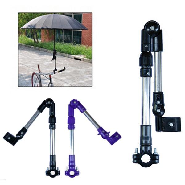 Pushchair mit Einfachem Schlüssel SCHWARZ Motorrad Rollstuhl 60CM Kinderwagen Umbrella Multi-Winkel Stecker Halter Für Fahrrad 