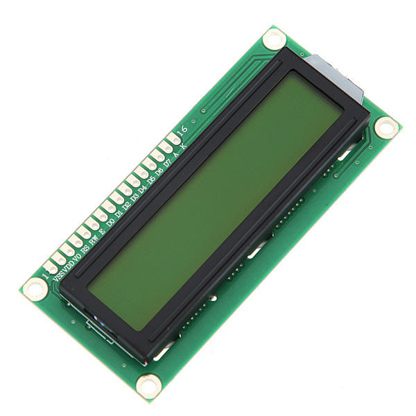 

2Pcs Yellow Backlight 1602 Character LCD Display Module Geekcreit for Arduino - products that work with official Arduino