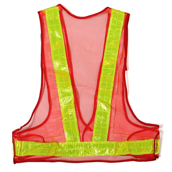2 stuks Oranje & Geel Reflecterende Vest Veiligheidsuitrusting voor hoog zichtbaarheid