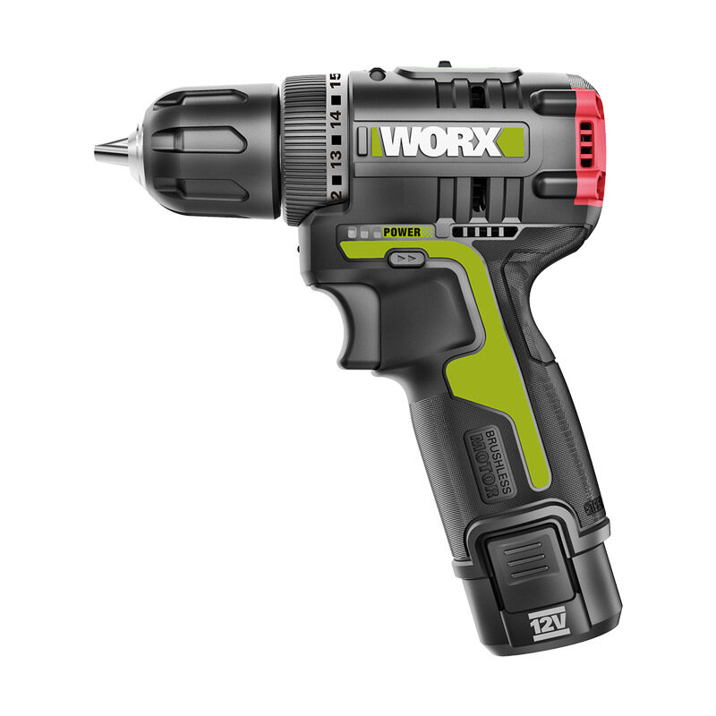 

WORX WU130 Brushless Power Drills Cordless Electric Drill Driver Screwdriver W/ None/1/2pcs Battery