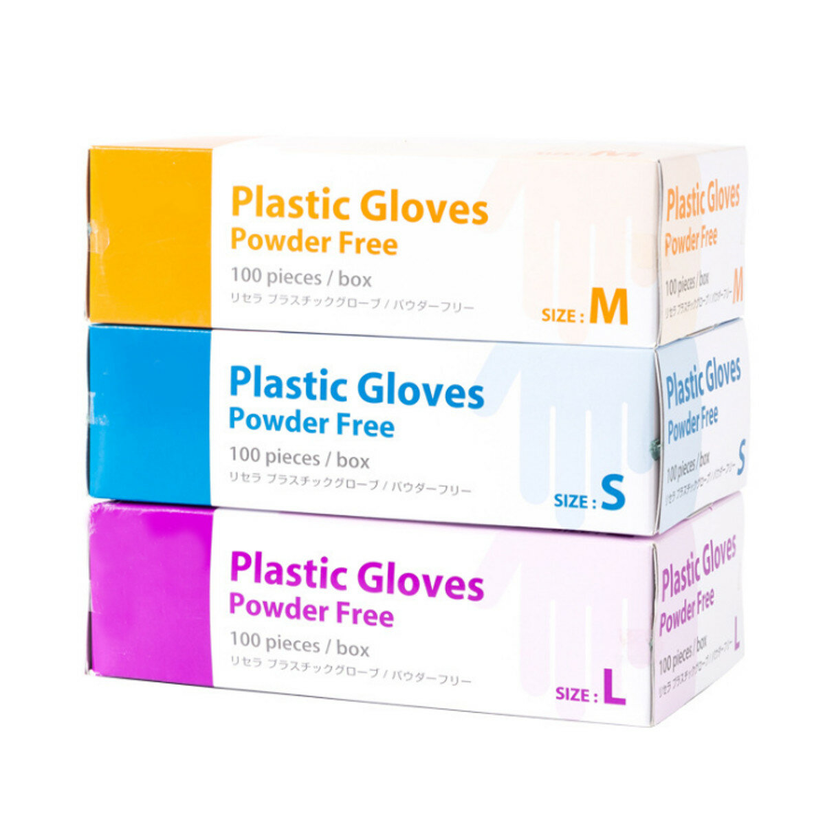AFANDASHU 100*Pcs Disposable PVC BBQ Gloves Waterproof Safety Glove