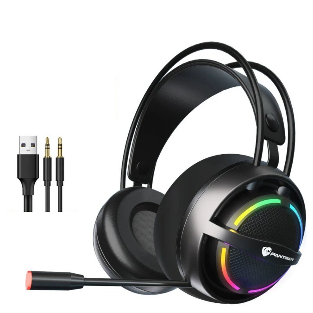 PANTSAN PSH-100 Gaming Headset 7.1 Surround Sound E-sports Wired Over Ear Stereo Hoofdtelefoon met M