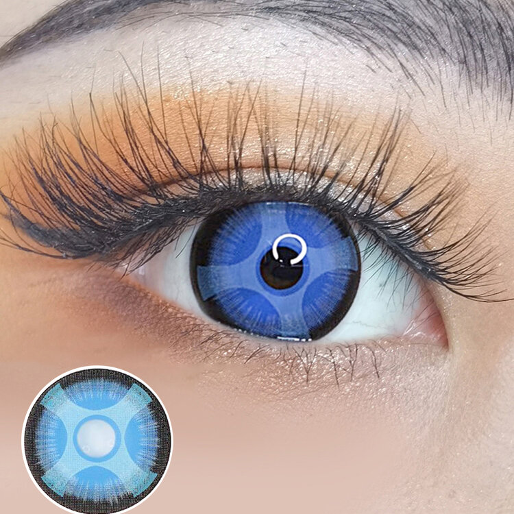 

Mislens 2 Pcs Crazy Lense Decim-eye Non-prescription Yearly Colored Contact Lenses Eye Beauty