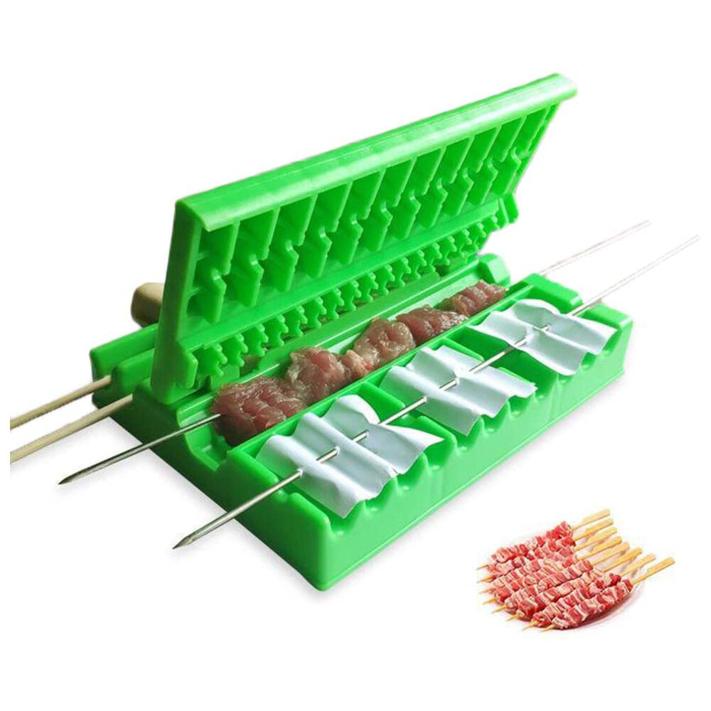 3 In 1 Multifunctional Barbecue String Artifact Wear Food Meat String Device Skewer For Beef Pork Maker BBQ Tools Access