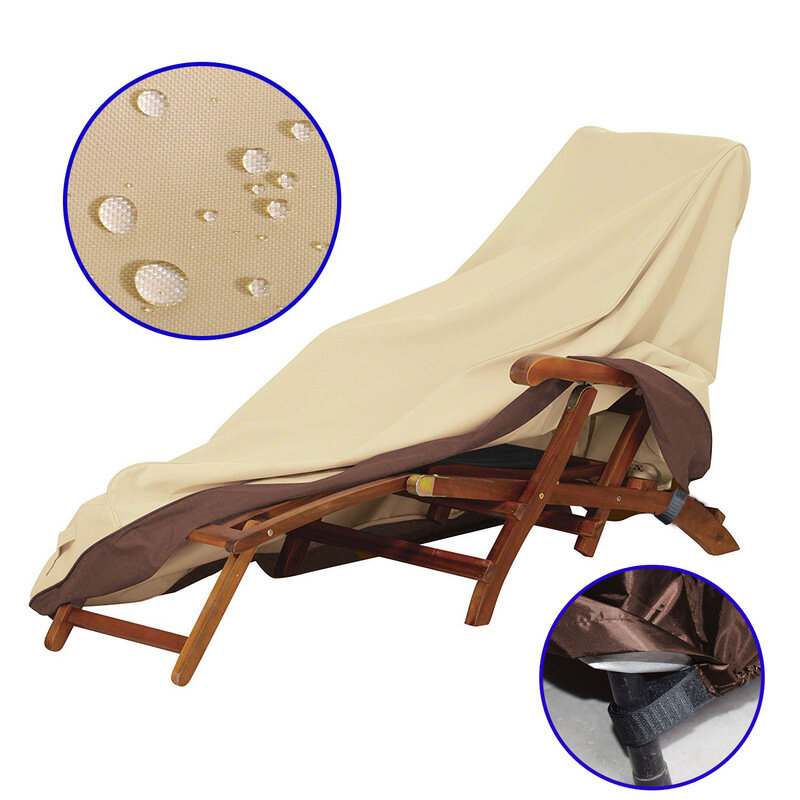 PRee® Copertura per sedia impermeabile in tessuto 600D, protezione per lettino da giardino, coperture per mobili resistenti ai raggi UV per esterni